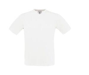B&C BC163 - T Shirt Homme Col V 100% Coton Blanc