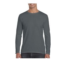GILDAN GN644 - Adult Long Sleeves T-Shirt Softstyle Charcoal