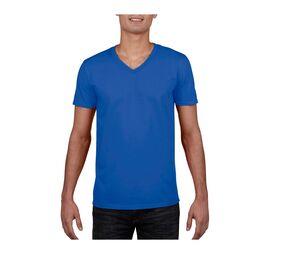 Gildan GN646 - T-Shirt Homme Col V 100% Coton Royal