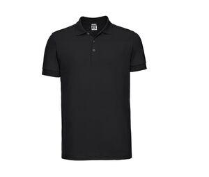 RUSSELL JZ566 - Men's Stretch Polo Noir