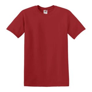Fruit of the Loom SC230 - T-Shirt Manches Courtes Homme Rouge