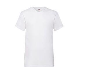 Fruit of the Loom SC234 - Tee Shirt col V Homme Valueweight Blanc