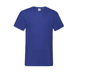 Fruit of the Loom SC234 - Tee Shirt col V Homme Valueweight Bleu Royal