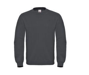 B&C BCID2 - Sweat Col Rond Coton Anthracite