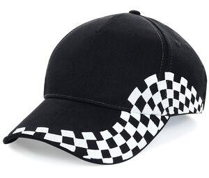 BEECHFIELD BF159 - Grand Prix Cap Black/Damier White