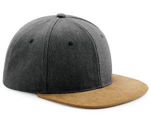 BEECHFIELD BF668 - Suede Peak Snapback Vintage Black