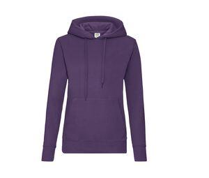 FRUIT OF THE LOOM SC269 - Lady-Fit Hooded Sweat Pourpe