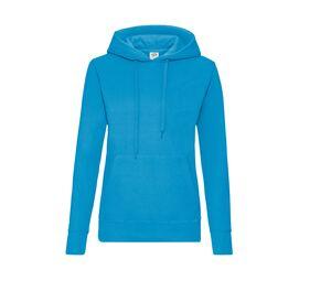FRUIT OF THE LOOM SC269 - Lady-Fit Hooded Sweat Azur Blue