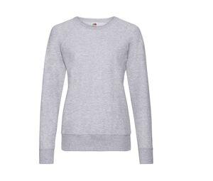 Fruit of the Loom SC361 - Sweat Femme Manches Longues Coton Heather Grey