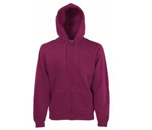 FRUIT OF THE LOOM SC374 - Capuche Grand Zip Bourgogne