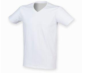 SF Men SF122 - Tee-shirt stretch col V homme