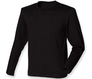 SF Men SF124 - Tee-shirt stretch homme manches longues Noir