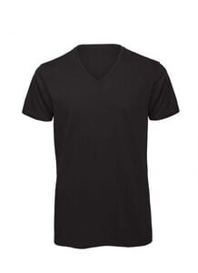 B&C BC044 - Tee-shirt homme col V en coton organique Noir