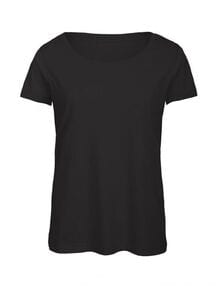 B&C BC056 - Tee-shirt femme Tri-blend Noir