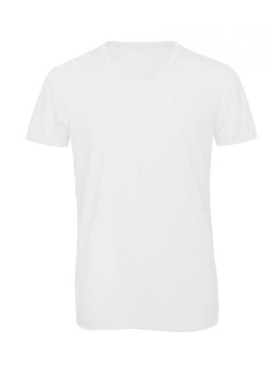 B&C BC057 - Tee-shirt col V homme Tri-blend