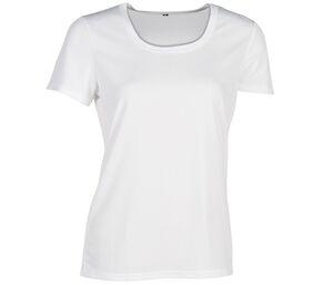 SANS ÉTIQUETTE SE101 - Tee-shirt respirant femme sans étiquette de marque Blanc