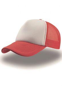 ATLANTIS AT011 - Casquette style rappeur Red/White
