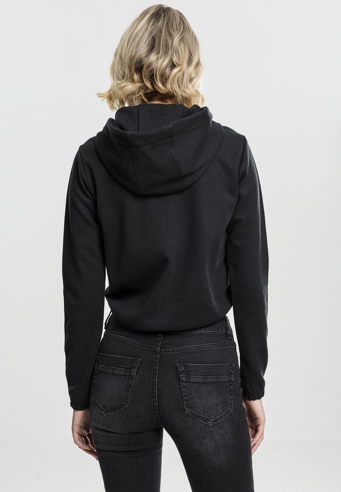 Urban Classics TB1717 - Sweatshirt à capuche court pour dames Interlock