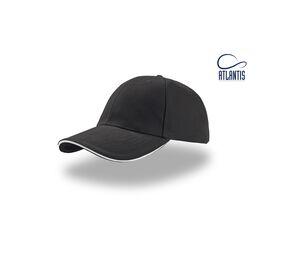 ATLANTIS AT003 - Casquette 6 panneaux sandwich Dark Grey / Whi