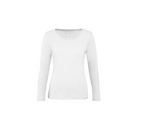 B&C BC071 - Tee-shirt coton bio femme LSL Blanc
