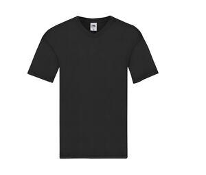 FRUIT OF THE LOOM SC224 - Tee-shirt col V Noir