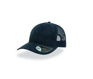 ATLANTIS AT196 - Casquette style trucker en faux daim Navy