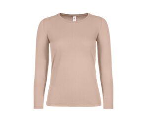 B&C BC06T - Tee-shirt femme manches longues Millenial Pink