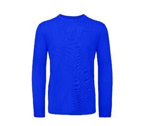 B&C BC070 - Tee-shirt coton bio homme LSL Cobalt Bleu
