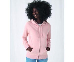 B&C BCW36B - Sweat capuche zippé organique femme Sage