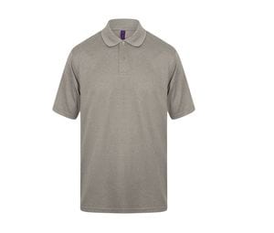 HENBURY HY475 - Cool Plus® Polo Shirt Heather Grey