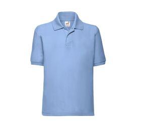 FRUIT OF THE LOOM SC3417 - Polo manches longues enfant Sky Blue