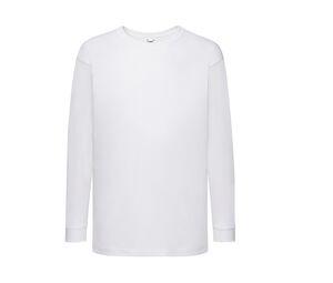 FRUIT OF THE LOOM SC6107 - Tee-shirt manche longue enfant Blanc