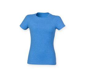 SF Women SK121 - Tee-shirt stretch femme Bleu Cendré
