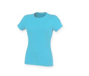 SF Women SK121 - Tee-shirt stretch femme Surf Blue