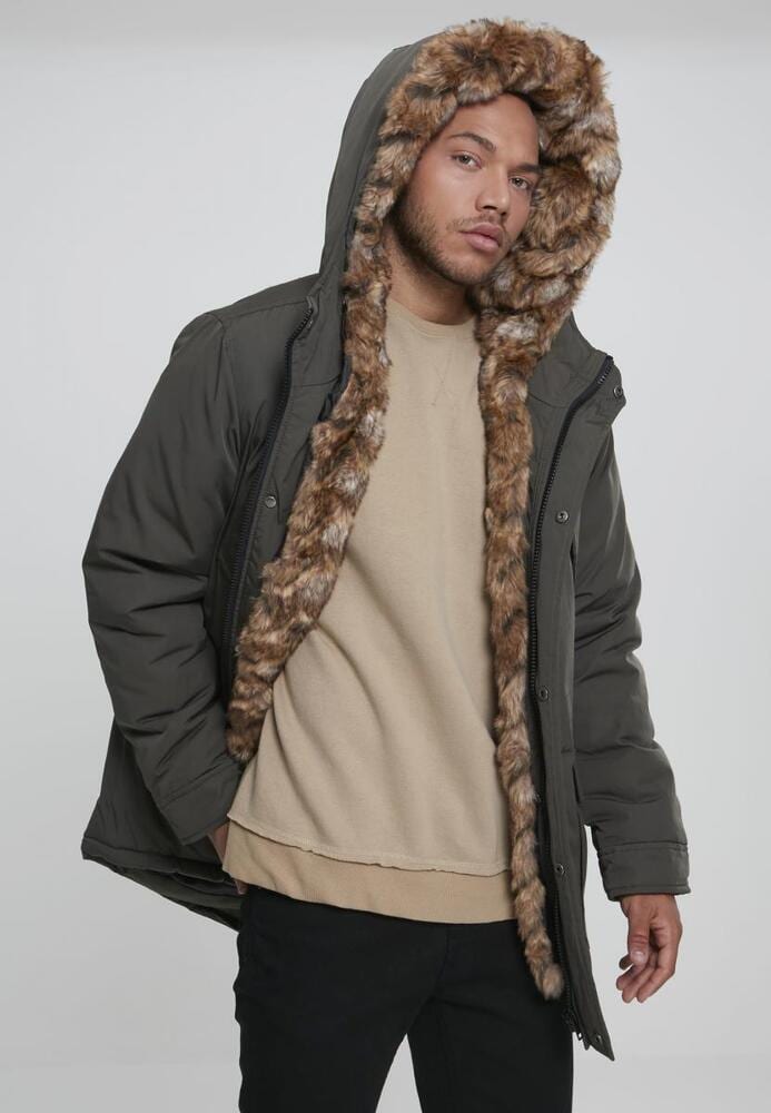 Urban Classics TB2431C - Parka à capuche avec fourrure fausse