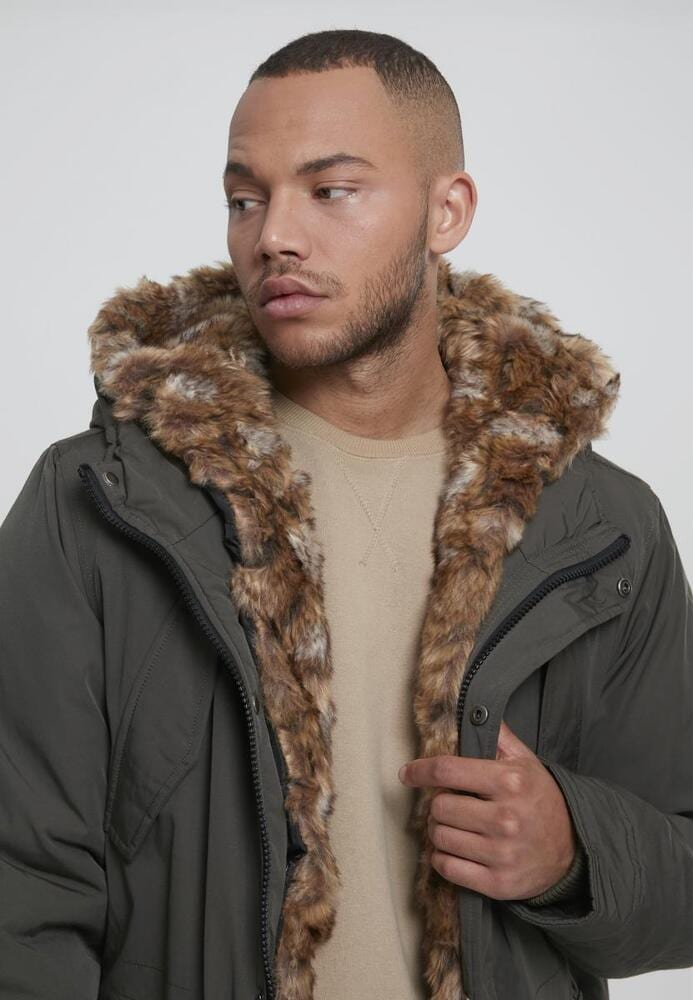 Urban Classics TB2431C - Parka à capuche avec fourrure fausse