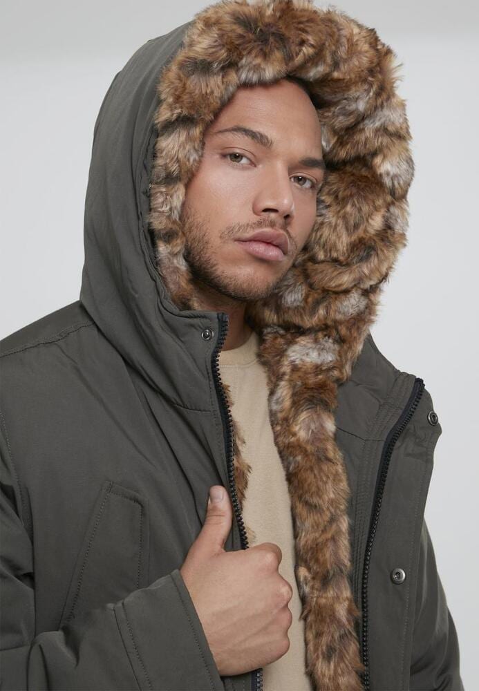 Urban Classics TB2431C - Parka à capuche avec fourrure fausse