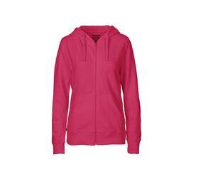 NEUTRAL O83301 - Sweat capuche zippé femme Rose