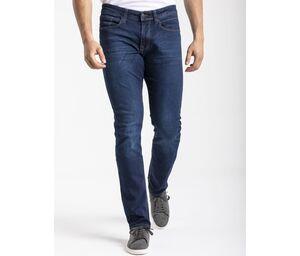 RICA LEWIS RL804 - Jean homme ajusté stretch stone brossé