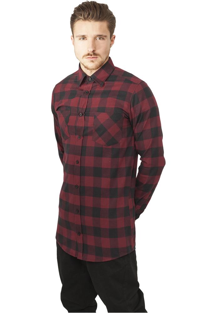 Urban Classics TB1000C - Chemise longue flanelle à carreaux