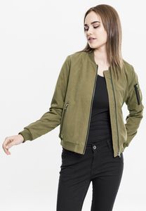 Urban Classics TB1551C - Veste de bombardier pour dames tissu peau de pêche