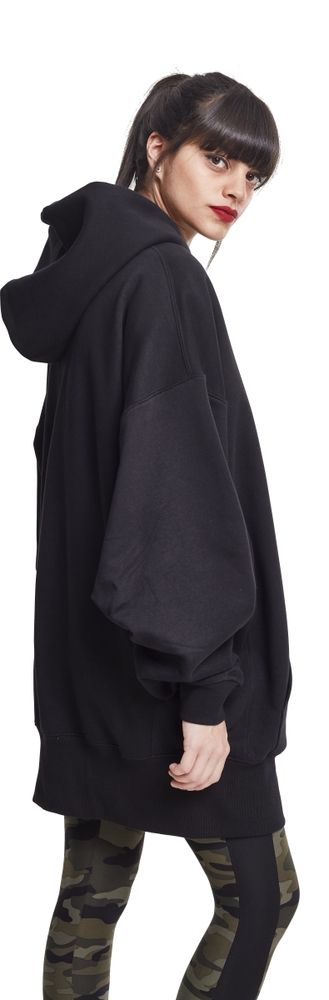 Urban Classics TB2233C - Sweatshirt long grande taille à capuche pour dames