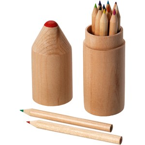 PF Concept 106021 - Set de 12 crayons de couleur Bossy Naturel