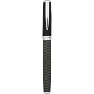 Luxe 107110 - Parure de stylos bille et roller avec étui Carbon Solid Black
