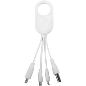 PF Concept 134214 - Câble USB multi ports type C 4 en 1 Troup Blanc
