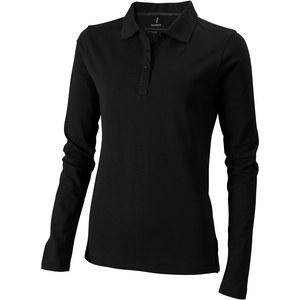 Elevate Life 38087 - Polo manches longues femme Oakville Solid Black