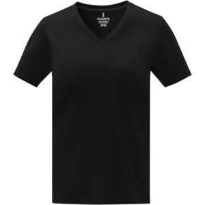 Elevate Life 38031 - T-shirt Somoto manches courtes col V femme  Solid Black