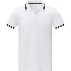Elevate Life 38108 - Polo tipping Amarago manches courtes homme Blanc