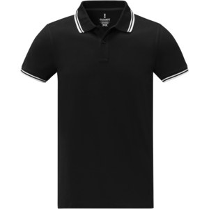 Elevate Life 38108 - Polo tipping Amarago manches courtes homme Solid Black