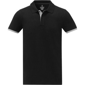 Elevate Life 38110 - Polo Morgan manches courtes deux tons homme Solid Black